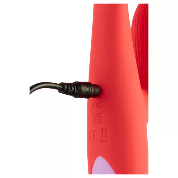 Dreamtoys - Vibrator za G-točku i klitoris - silikon crveni