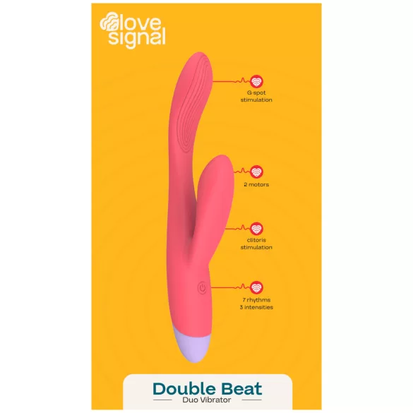 Dreamtoys - Vibrator za G-točku i klitoris - silikon crveni