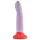 Dreamtoys Love Signal - veliki dvobojni silikonski dildo (ljubičasti)