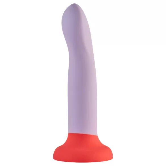 Dreamtoys Love Signal - veliki dvobojni silikonski dildo (ljubičasti)