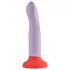Dreamtoys Love Signal - veliki dvobojni silikonski dildo (ljubičasti)