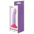 Dreamtoys Love Signal - veliki dvobojni silikonski dildo (ljubičasti)