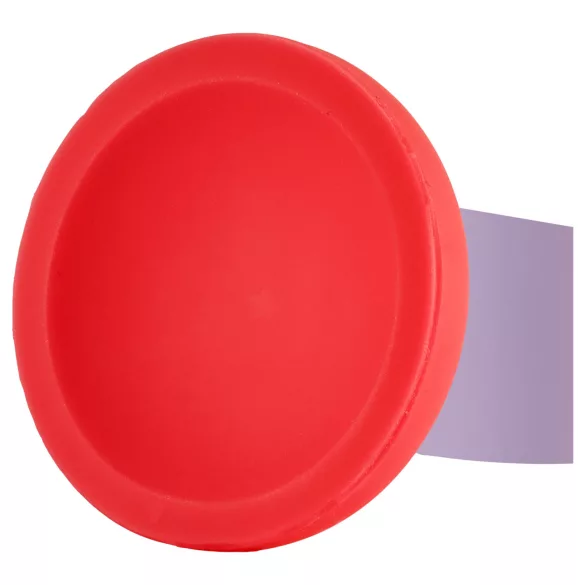 Dreamtoys Love Signal - veliki dvobojni silikonski dildo (ljubičasti)
