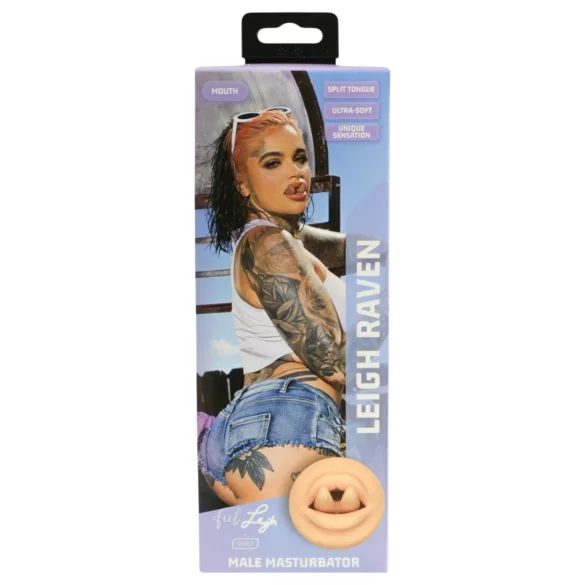 Kiiroo Feel Leigh Raven - umjetna vagina s izrezanim jezikom (prirodna)