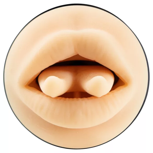 Kiiroo Feel Leigh Raven - umjetna vagina s izrezanim jezikom (prirodna)