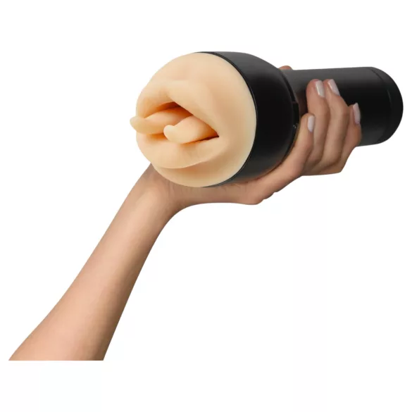 Kiiroo Feel Leigh Raven - umjetna vagina s izrezanim jezikom (prirodna)