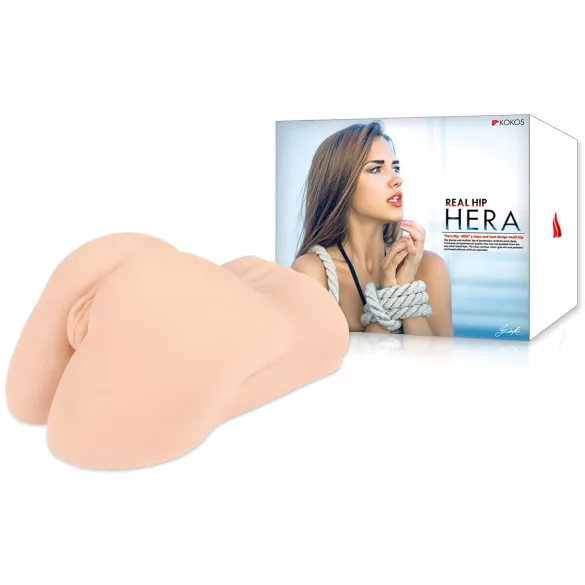 Kokos Hera - realistična torzo masturbator vagina i anus - natur