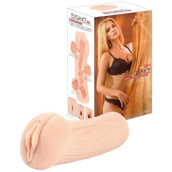 Kokos Elegance 01 - realistični masturbator s vaginom (prirodni)