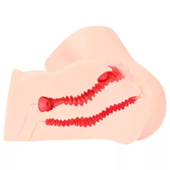 Kokos Adel Onahole - realistični torzo masturbator (prirodna boja)