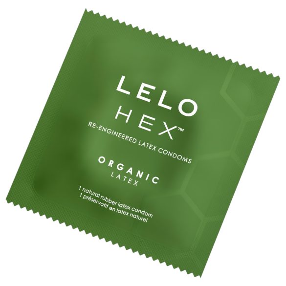 LELO Hex Organic - kondom za potenciju - organski lateks - 3 komada
