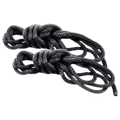 S&M - bondage uže set - svileni osjećaj - crna - 2 komada