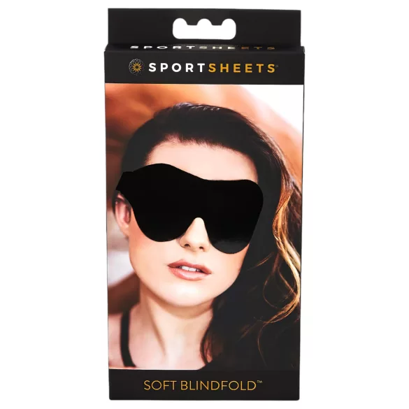 Sportsheets - mekana elastična maska za oči - crna