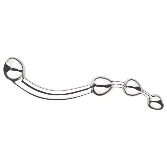 Njoy Fun Wand - metalni dildo za analni i G-točku - srebrni