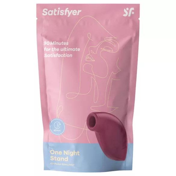 Satisfyer One Night Stand - stimulator klitorisa na zračne valove - crveni