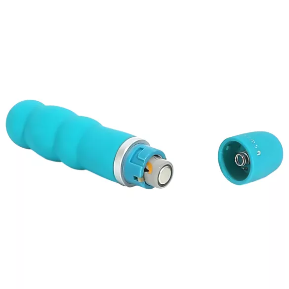 B SWISH Bcute Pearl - vodootporni vibrator s kuglicama - turkizna