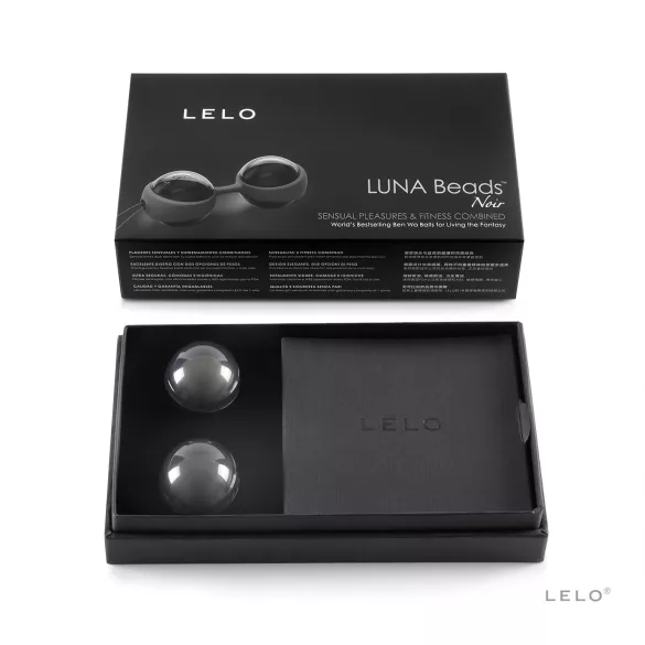 LELO Luna Noir - gejša kuglice s izmjenjivim utezima