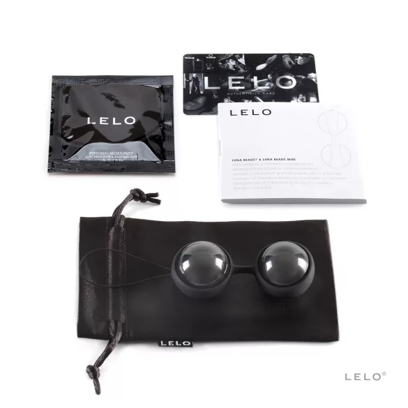 LELO Luna Noir - gejša kuglice s izmjenjivim utezima