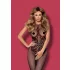 Obsessive - necc bodystocking s uzorkom i naramenicama - crna - S-L