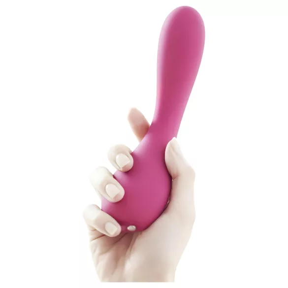 Je Joue Uma - vibrator za G-točku - punjivi vodootporni silikon - roza