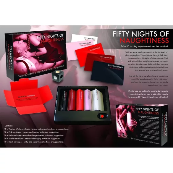FIFTY NIGHTS OF NAUGHTINESS - društvena igra za seks - na engleskom jeziku