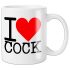 I Love Cock - šalica (crna)