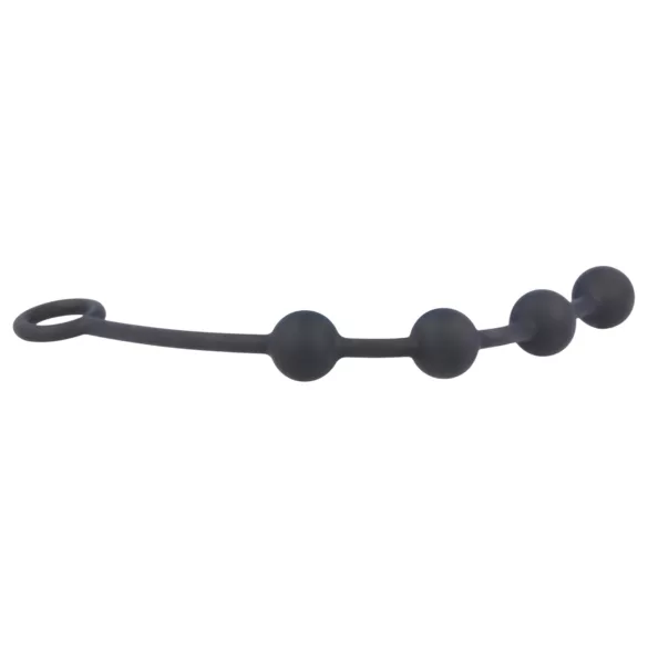 Nexus Excite - analni dildo s 4 kuglice - crni - mali