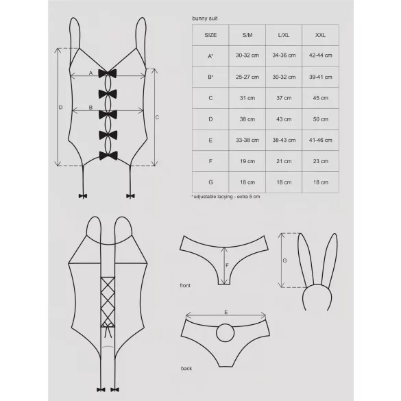 Obsessive - kostim zec djevojke - ružičasta - L/XL