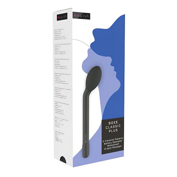 B SWISH Bgee Classic Plus - vodootporni crni G-točka vibrator
