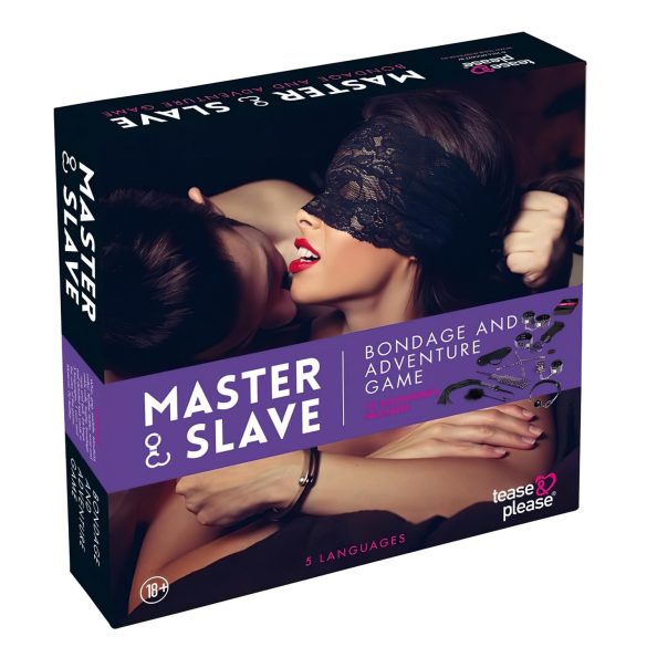 Master & Slave - set za vezivanje - ljubičasto-crni