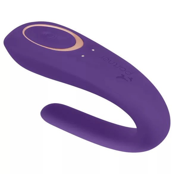 Satisfyer Double Classic - vodootporni, akumulatorski vibrator za parove (ljubičasti)
