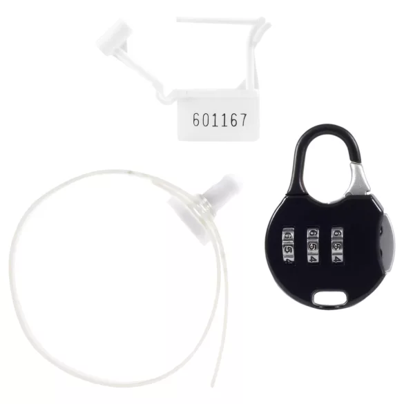 LOCK A WILLY - penis kavez sa lokotom - silikon - crna