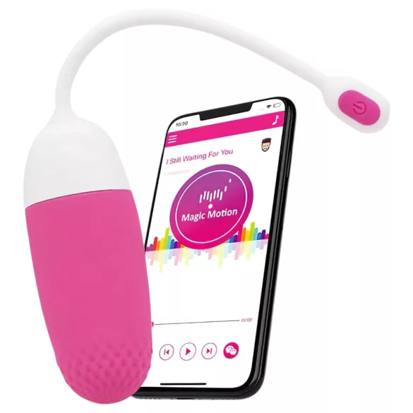 Magic Motion Vini - nosivo vibrirajuće jaje s upravljanjem putem aplikacije (rozo-bijelo)
