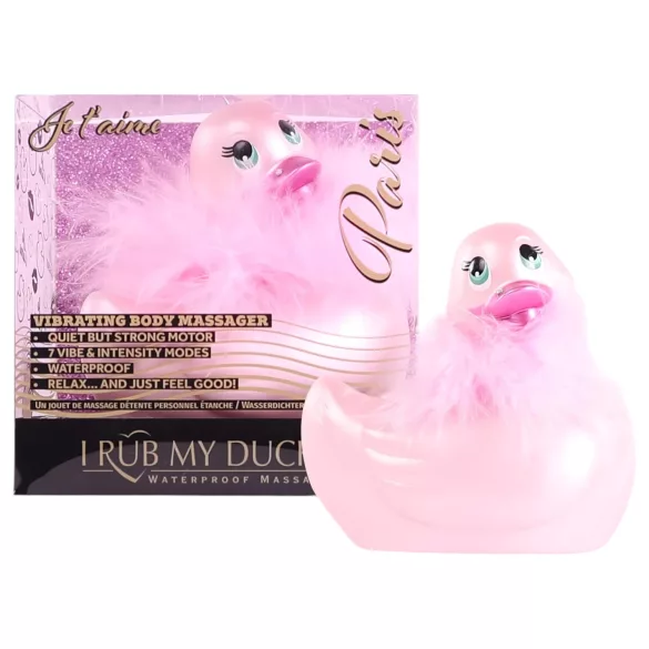 My Duckie Paris 2.0 - vodootporni patkasti vibrator za klitoris (rozi)