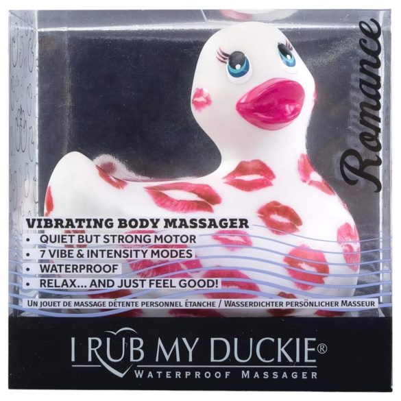 My Duckie Romance 2.0 - vodootporni vibrator za klitoris - bijelo-ružičasti
