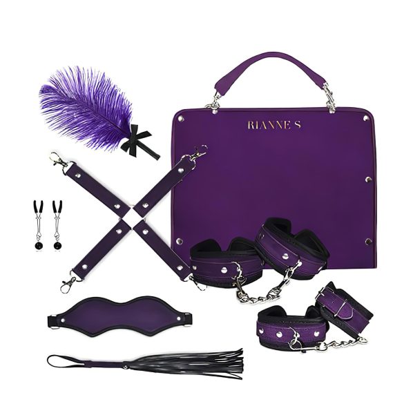 RS Soiree Kinky Me Softly - BDSM vezivni set - ljubičasti (7 dijelova)