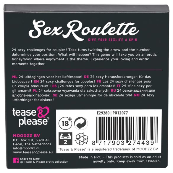Sex Roulette Love & Married - erotska društvena igra na 10 jezika