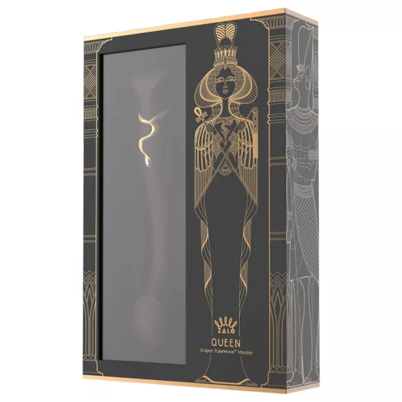 ZALO Queen - vibrator za G-točku i klitoris s valovima zraka - silikon - crvena
