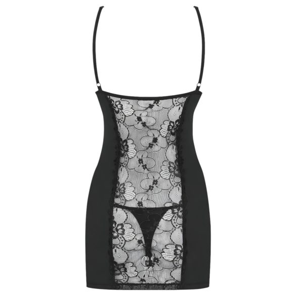 Obsessive - seksi spavaćica i tanga - crna - L/XL