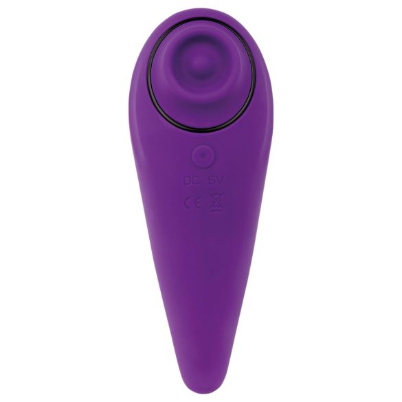 FEELZTOYS - 2u1 vibrator za klitoris na punjenje - ljubičasti