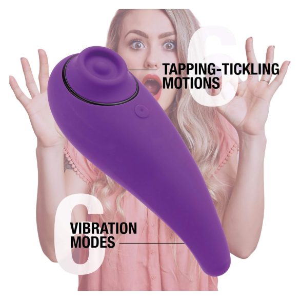 FEELZTOYS - 2u1 vibrator za klitoris na punjenje - ljubičasti
