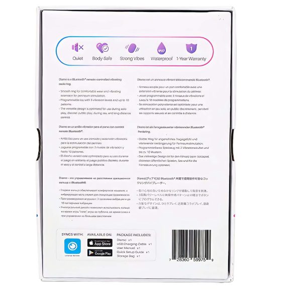 LOVENSE Diamo - pametni vibrirajući prsten za penis (crna)