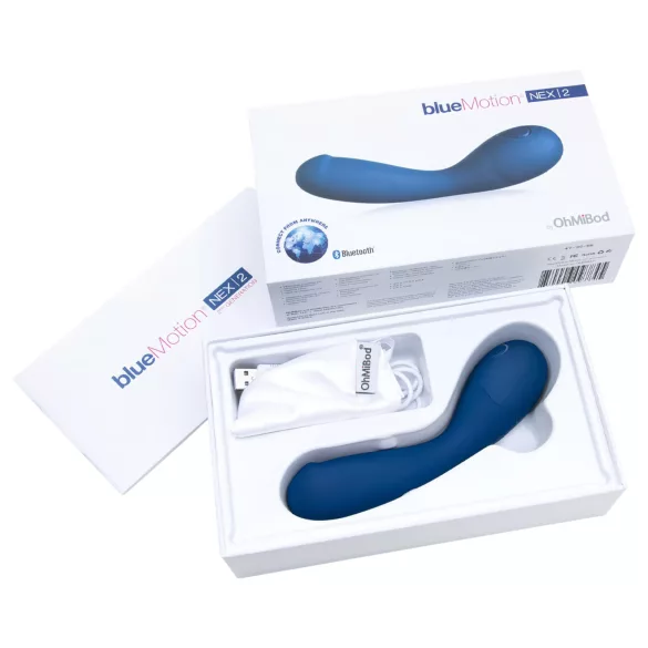 OhMiBod Bluemotion Nex 2 - G-točka vibrator s upravljanjem putem aplikacije (plavi)