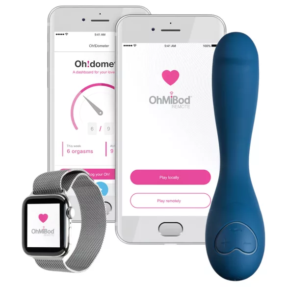 OhMiBod Bluemotion Nex 2 - G-točka vibrator s upravljanjem putem aplikacije (plavi)