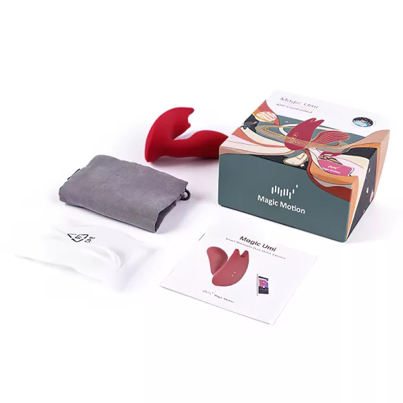 Magic Motion Umi - nosivi vibrator na umetanje s upravljanjem putem aplikacije (crveni)