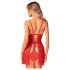 Obsessive Claussica - babydoll i tanga (crvena) - M/L