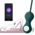 Magic Motion Crystal Duo - vibracijske gejša kuglice s upravljanjem putem aplikacije (zelene)
