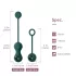 Magic Motion Crystal Duo - vibracijske gejša kuglice s upravljanjem putem aplikacije (zelene)