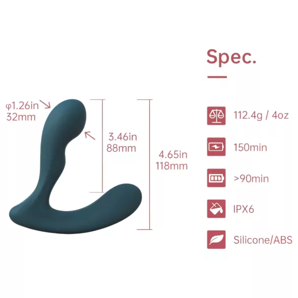 Magic Motion Solstice X - pametni vibrator za prostatu - zeleni