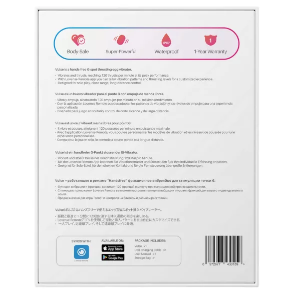 LOVENSE Vulse - vibrator za naprednu stimulaciju - crveni