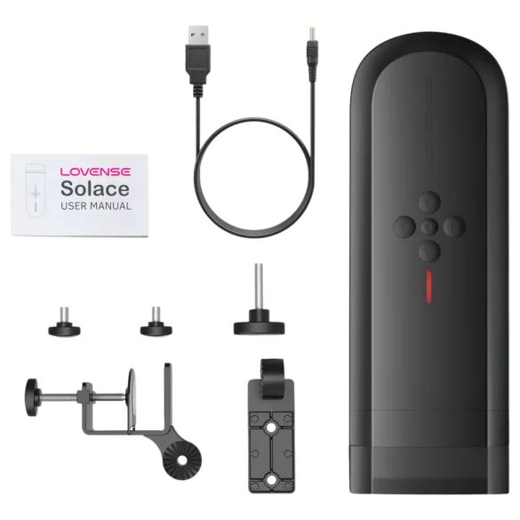 Lovense Solace - masturbator za muškarce na upravljanje putem aplikacije (crni)